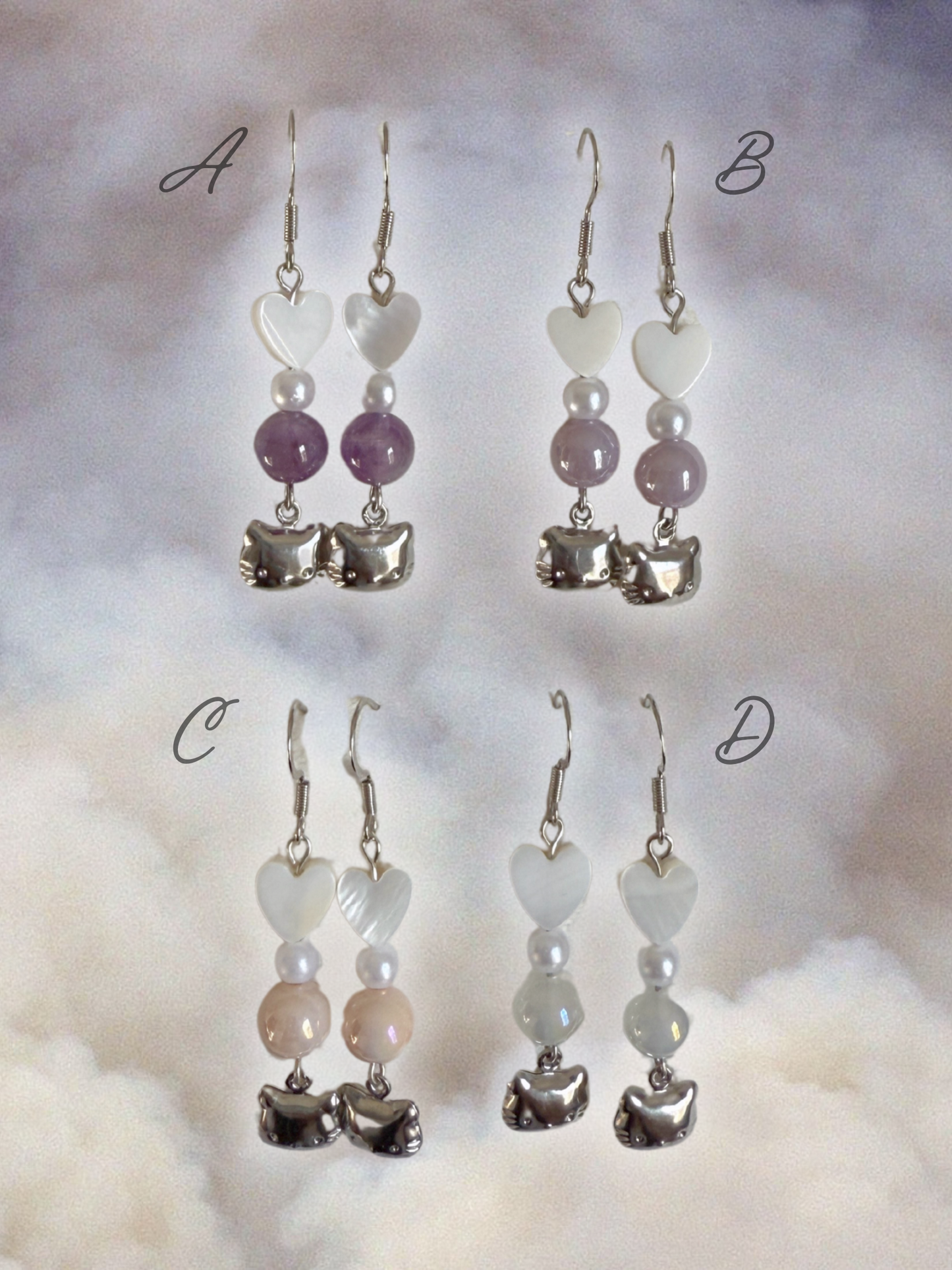 kitty earrings