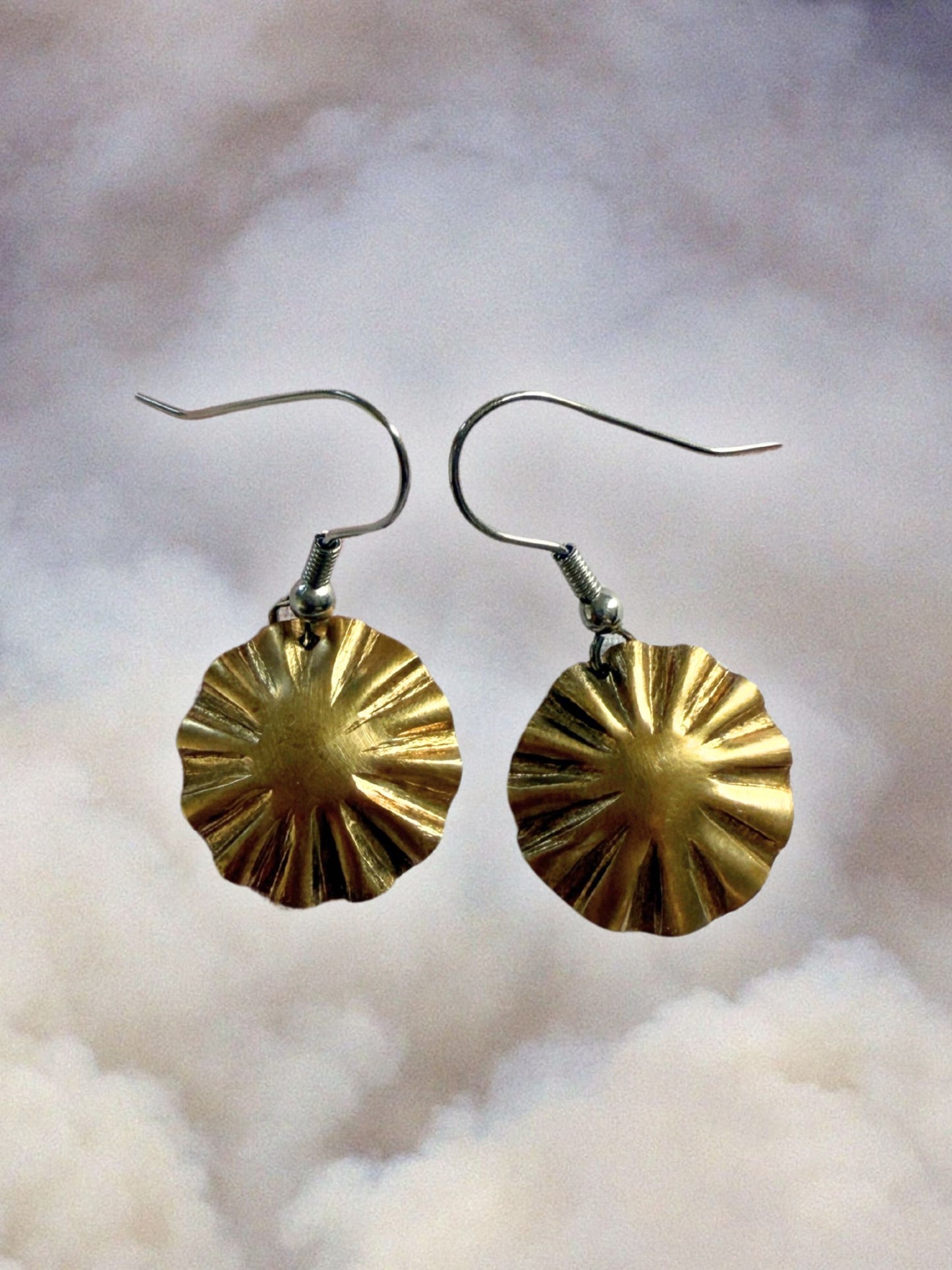 Tiny Brass Earrings