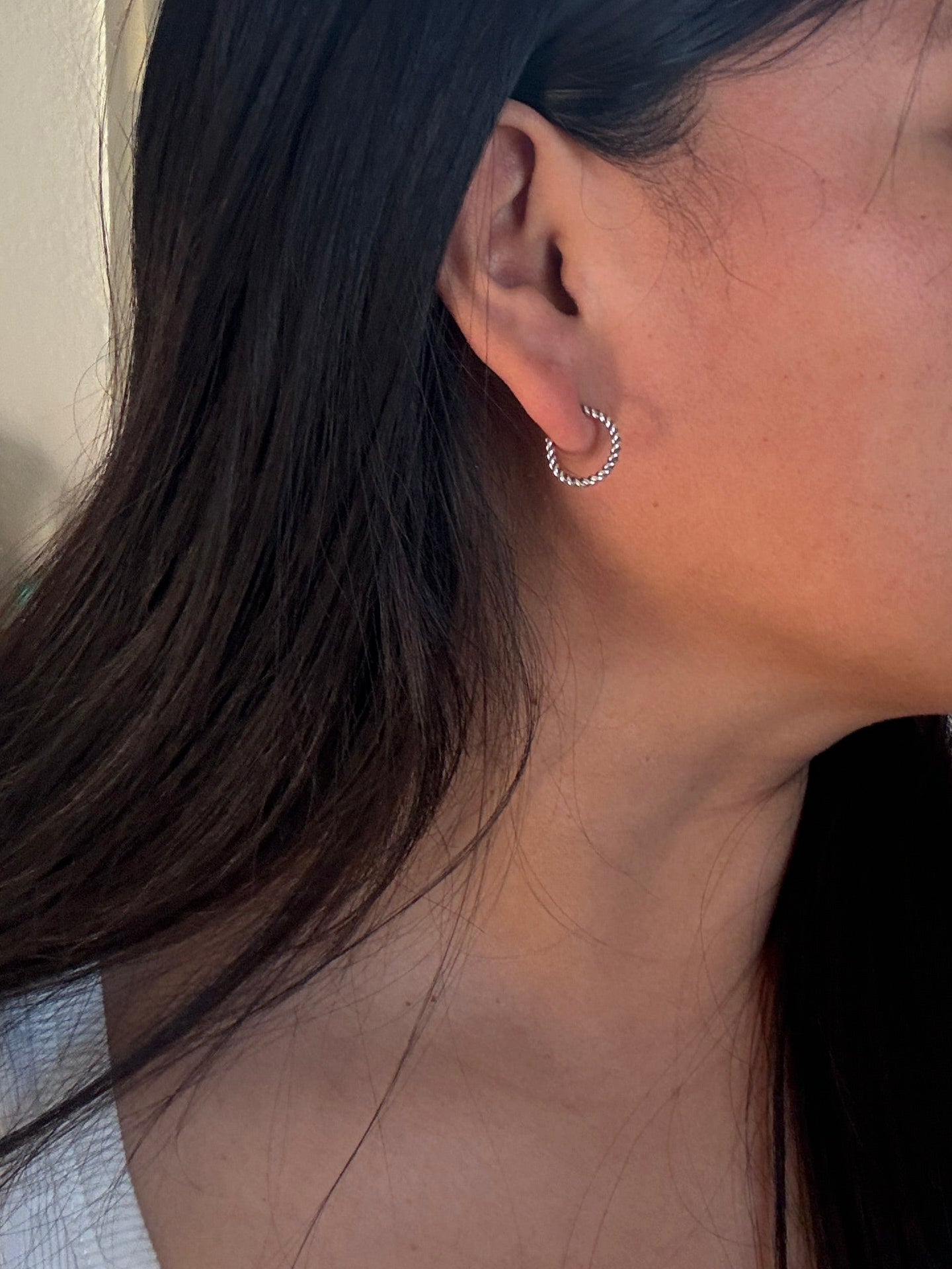 Small Sterling Hoops