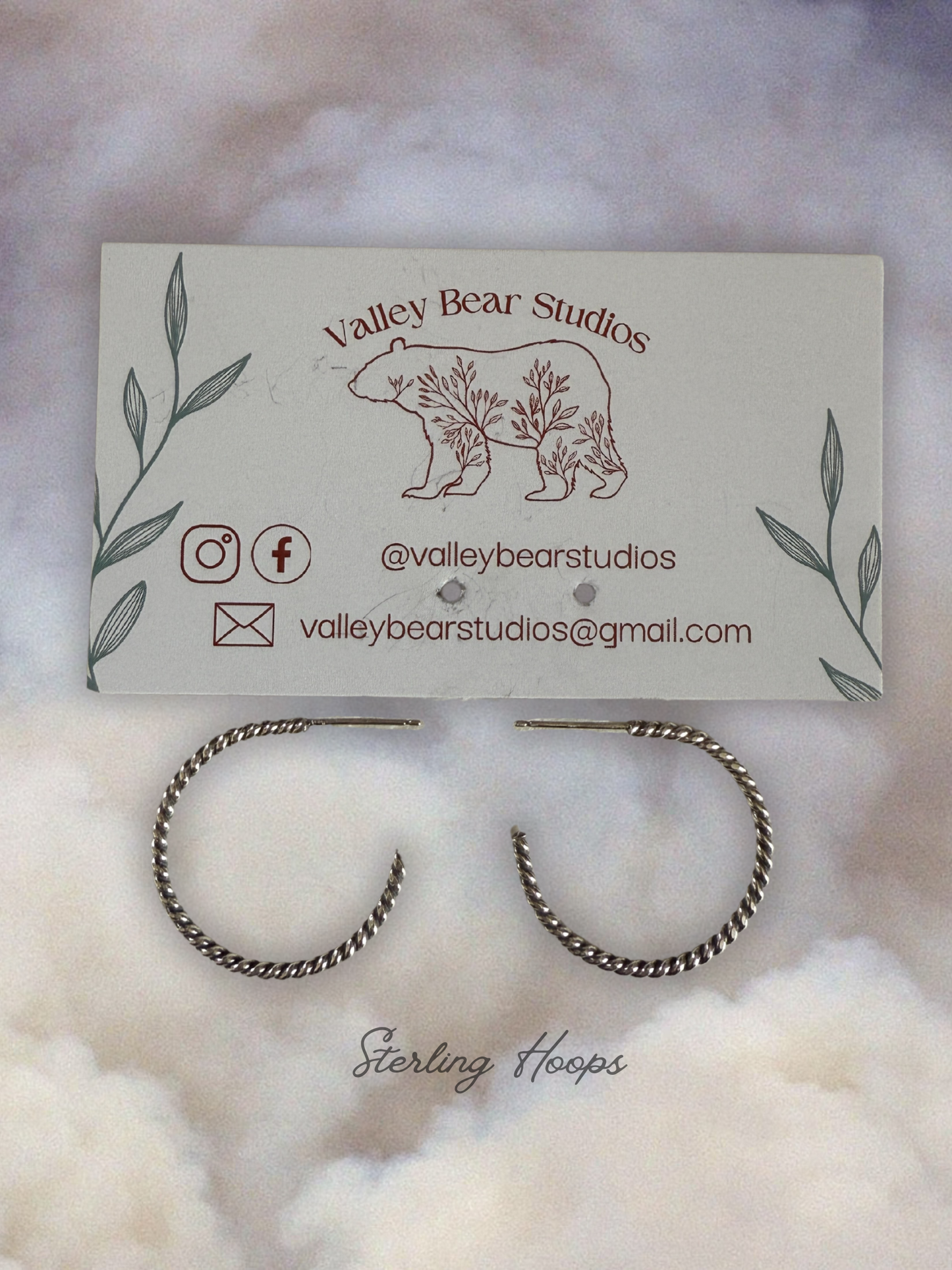 Large Sterling Hoops