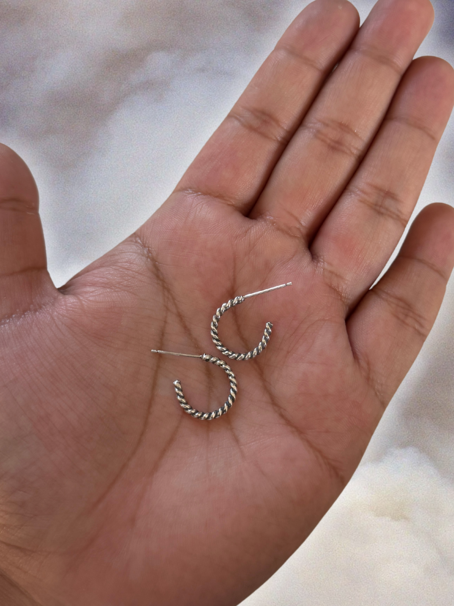 Small Sterling Hoops