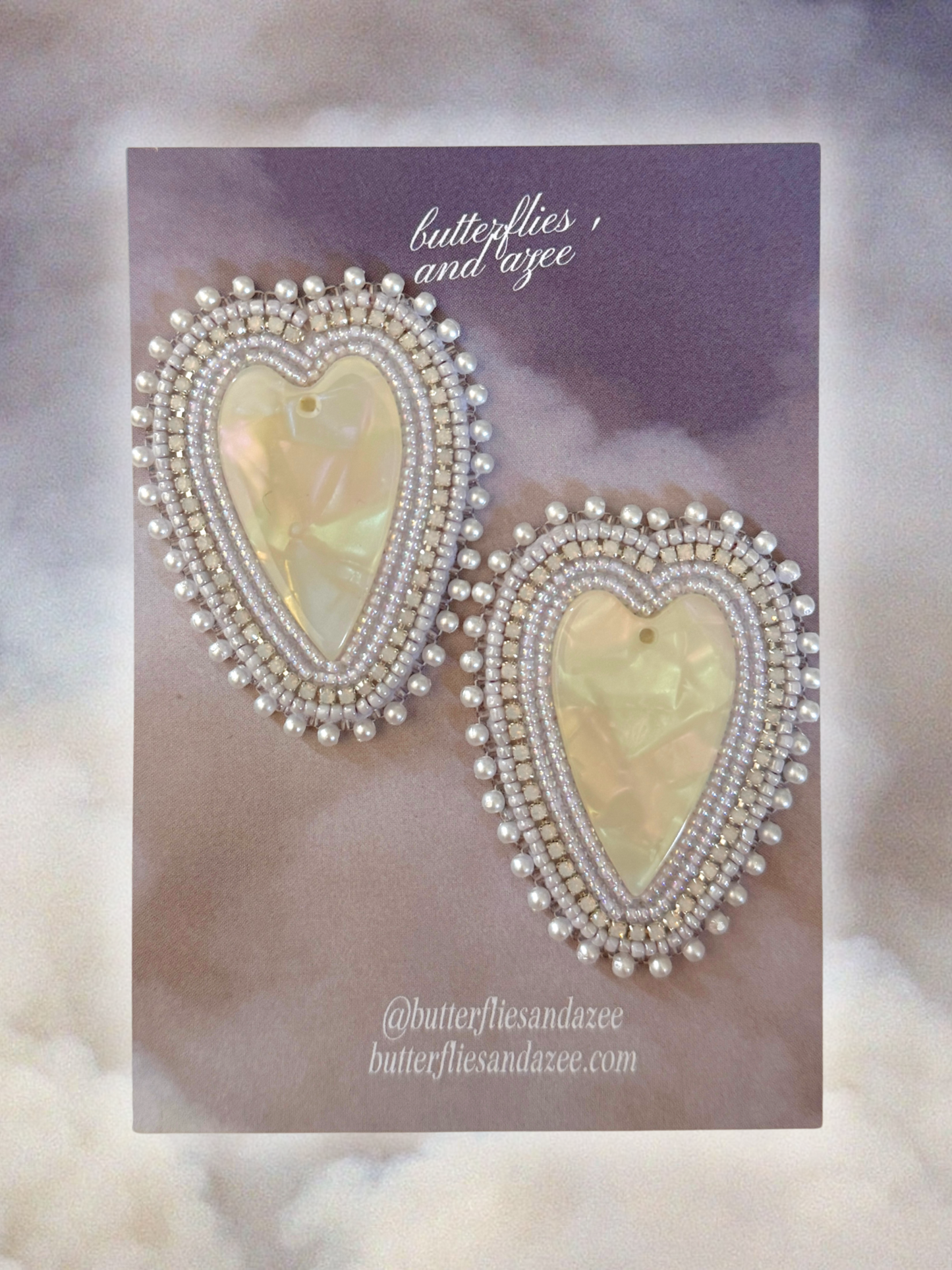 Opaline Earrings / Purple