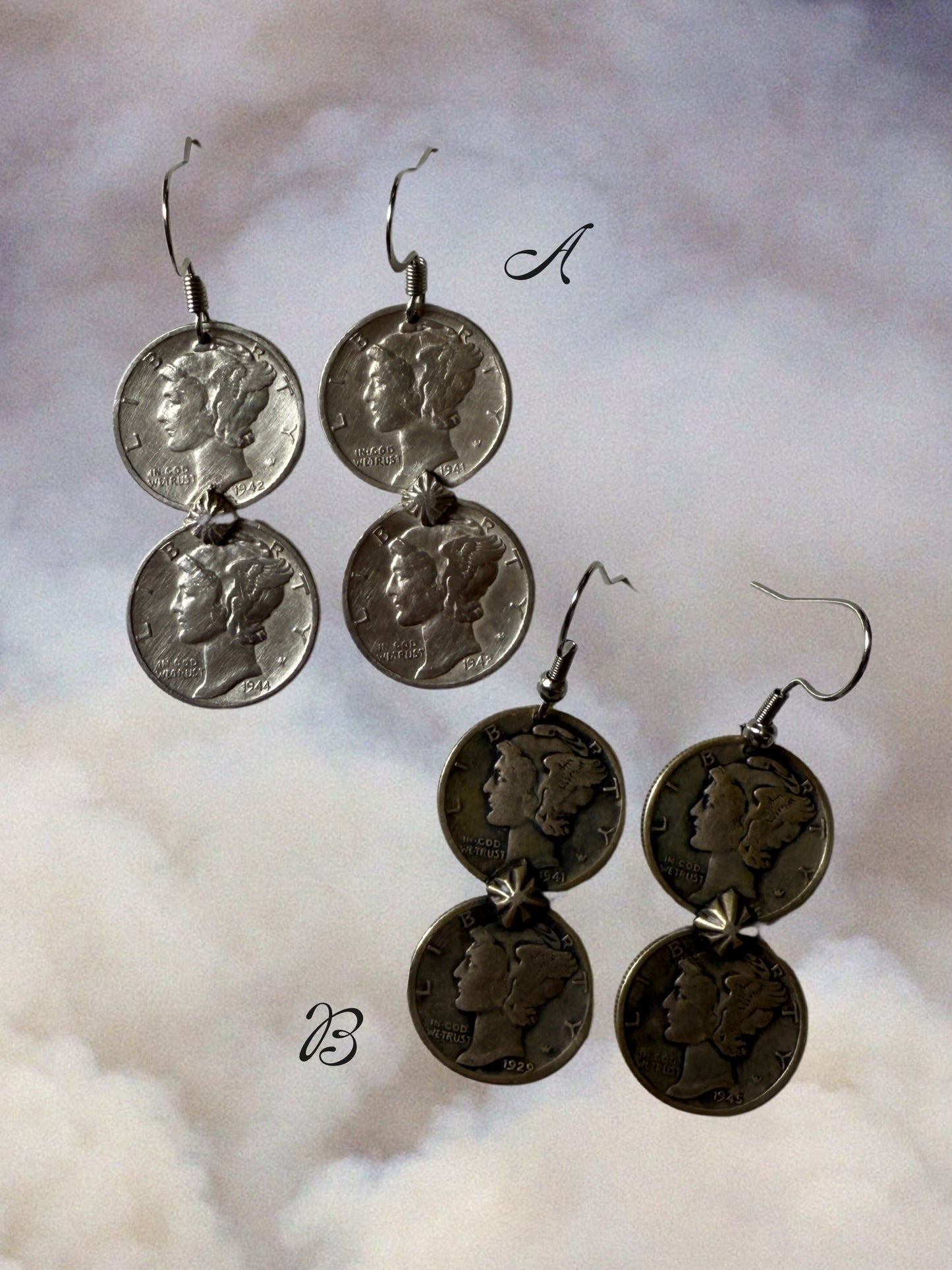 Stacked Coin Earrings