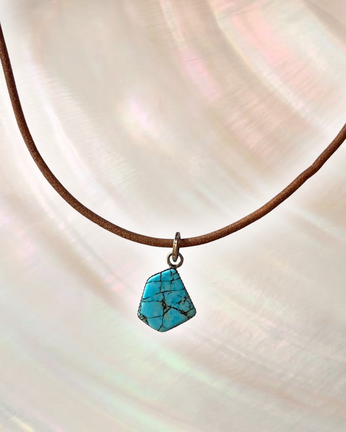 Turquoise Vein Necklace